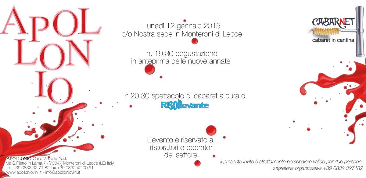 Cabarnet – Cabaret in cantina